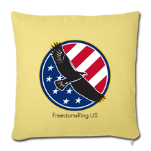 Load image into Gallery viewer, SOARING EAGLE - Throw Pillow Cover 18” x 18” - washed yellow