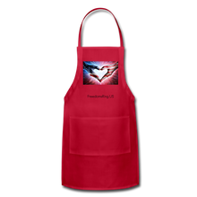 Load image into Gallery viewer, A PATRIOT'S HANDS - Adjustable Apron - red