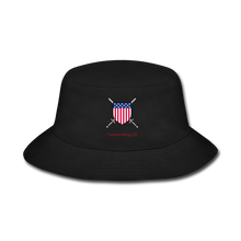 Load image into Gallery viewer, USA SWORD AND SHIELD - Bucket Hat - black