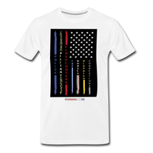 Load image into Gallery viewer, THIN LINES - Men's Premium T-Shirt - white