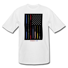 Load image into Gallery viewer, THIN LINES - Men's Tall T-Shirt - white