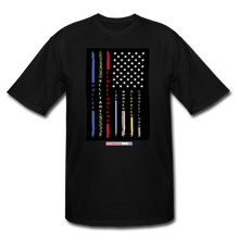 Load image into Gallery viewer, THIN LINES - Men's Tall T-Shirt - black