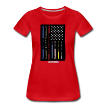 Load image into Gallery viewer, THIN LINES - Women’s Premium T-Shirt - red