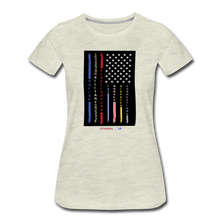 Load image into Gallery viewer, THIN LINES - Women’s Premium T-Shirt - heather oatmeal