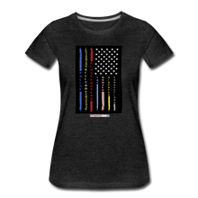 Load image into Gallery viewer, THIN LINES - Women’s Premium T-Shirt - charcoal gray