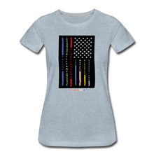 Load image into Gallery viewer, THIN LINES - Women’s Premium T-Shirt - heather ice blue