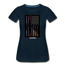 Load image into Gallery viewer, THIN LINES - Women’s Premium T-Shirt - deep navy