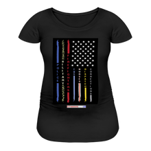 Load image into Gallery viewer, THIN LINES - Women’s Maternity T-Shirt - black