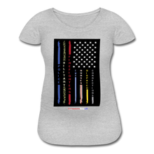 Load image into Gallery viewer, THIN LINES - Women’s Maternity T-Shirt - heather gray