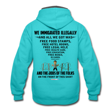 Load image into Gallery viewer, ALL WE GOT - Contrast Hoodie - scuba blue/asphalt