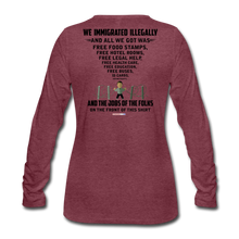Load image into Gallery viewer, ALL WE GOT - Women's Premium Long Sleeve T-Shirt - heather burgundy