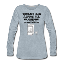 Load image into Gallery viewer, ALL WE GOT - Women's Premium Long Sleeve T-Shirt - heather ice blue