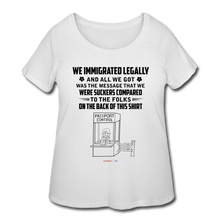Load image into Gallery viewer, ALL WE GOT - Women’s Curvy T-Shirt - white