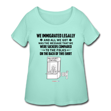 Load image into Gallery viewer, ALL WE GOT - Women’s Curvy T-Shirt - mint