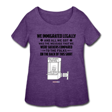 Load image into Gallery viewer, ALL WE GOT - Women’s Curvy T-Shirt - heather purple
