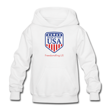 Load image into Gallery viewer, MADE IN THE USA - Gildan Heavy Blend Youth Hoodie - white