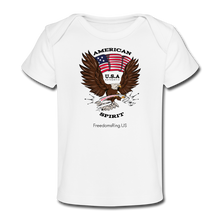 Load image into Gallery viewer, AMERICAN SPIRIT - Organic Baby T-Shirt - white