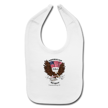 Load image into Gallery viewer, AMERICAN SPIRIT - Baby Bib - white