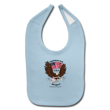 Load image into Gallery viewer, AMERICAN SPIRIT - Baby Bib - light blue