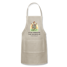 Load image into Gallery viewer, STOP FEEDING THE WOKEDILE! - Adjustable Apron - natural