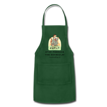Load image into Gallery viewer, STOP FEEDING THE WOKEDILE! - Adjustable Apron - forest green