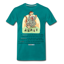 Load image into Gallery viewer, FEEDING THE WOKEDILE - Men's Premium T-Shirt - teal