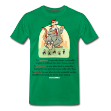 Load image into Gallery viewer, FEEDING THE WOKEDILE - Men's Premium T-Shirt - kelly green