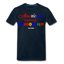 Load image into Gallery viewer, AMERICANS AGAINST CENSORSHIP - Men's Premium T-Shirt - deep navy