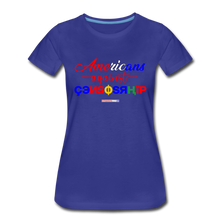 Load image into Gallery viewer, AMERICANS AGAINST CENSORSHIP - Women’s Premium T-Shirt - royal blue