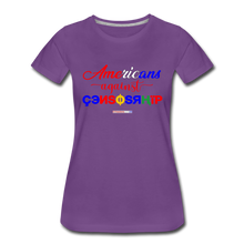 Load image into Gallery viewer, AMERICANS AGAINST CENSORSHIP - Women’s Premium T-Shirt - purple