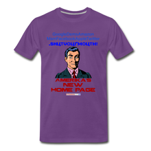 Load image into Gallery viewer, AMERIKA'S NEW HOME PAGE - Men's Premium T-Shirt - purple