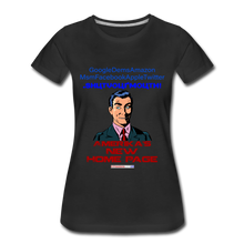Load image into Gallery viewer, AMERIKA'S NEW HOME PAGE - Women’s Premium T-Shirt - black