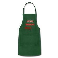 Load image into Gallery viewer, APPEASER, PROGRESSIVE, SOCIALIST - Adjustable Apron - forest green