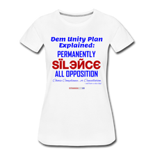 Load image into Gallery viewer, DEM UNITY PLAN - Women’s Premium T-Shirt - white