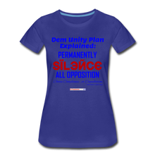 Load image into Gallery viewer, DEM UNITY PLAN - Women’s Premium T-Shirt - royal blue