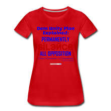 Load image into Gallery viewer, DEM UNITY PLAN - Women’s Premium T-Shirt - red