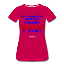 Load image into Gallery viewer, DEM UNITY PLAN - Women’s Premium T-Shirt - dark pink