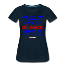 Load image into Gallery viewer, DEM UNITY PLAN - Women’s Premium T-Shirt - deep navy