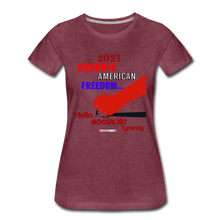 Load image into Gallery viewer, GOODBYE AMERICAN FREEDOM - Women’s Premium T-Shirt - heather burgundy