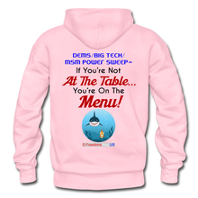Load image into Gallery viewer, IF YOU'RE NOT AT THE TABLE... - Gildan Heavy Blend Adult Hoodie - light pink
