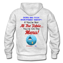 Load image into Gallery viewer, IF YOU'RE NOT AT THE TABLE... - Gildan Heavy Blend Adult Hoodie - light heather gray
