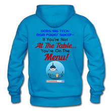 Load image into Gallery viewer, IF YOU'RE NOT AT THE TABLE... - Gildan Heavy Blend Adult Hoodie - turquoise