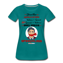 Load image into Gallery viewer, YOUR NEW WORLD ORDER - Women’s Premium T-Shirt - teal