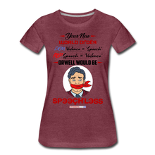 Load image into Gallery viewer, YOUR NEW WORLD ORDER - Women’s Premium T-Shirt - heather burgundy