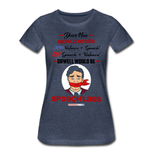 Load image into Gallery viewer, YOUR NEW WORLD ORDER - Women’s Premium T-Shirt - heather blue