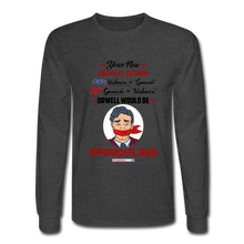 Load image into Gallery viewer, YOUR NEW WORLD ORDER - Men's Long Sleeve T-Shirt - heather black