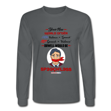 Load image into Gallery viewer, YOUR NEW WORLD ORDER - Men's Long Sleeve T-Shirt - charcoal