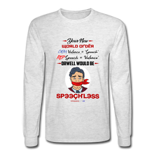 Load image into Gallery viewer, YOUR NEW WORLD ORDER - Men's Long Sleeve T-Shirt - light heather gray