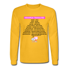 Load image into Gallery viewer, DEMSPEAK TRANSLATED - Men's Long Sleeve T-Shirt - gold