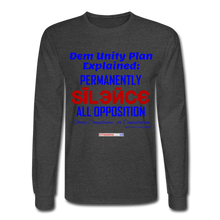 Load image into Gallery viewer, DEM UNITY PLAN - Men's Long Sleeve T-Shirt - heather black